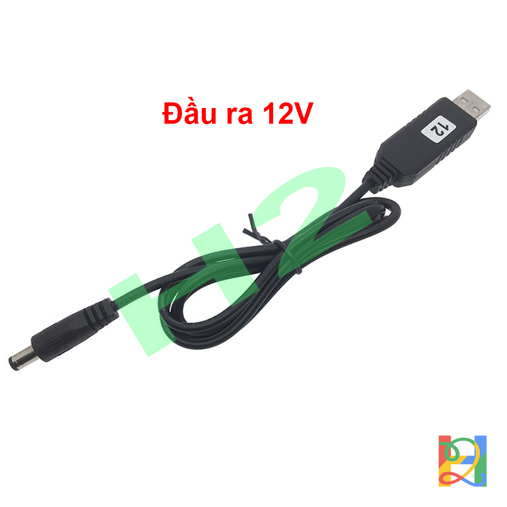 Dây cáp USB nâng điện áp từ cổng 5V lên 12V