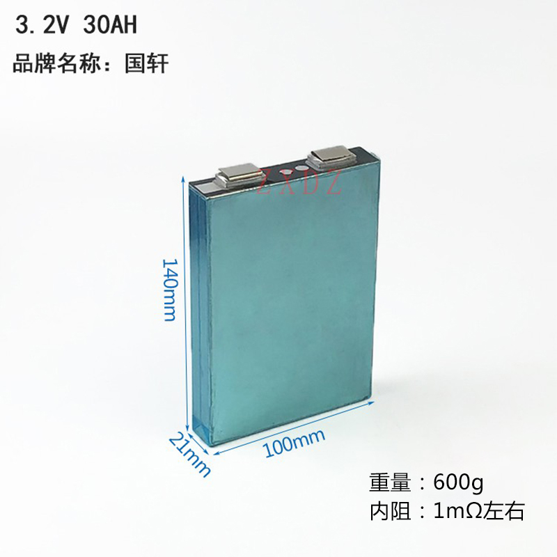 Bộ 4 viên Pin sắt Phosphate - LiFePo4 30Ah 3.2V