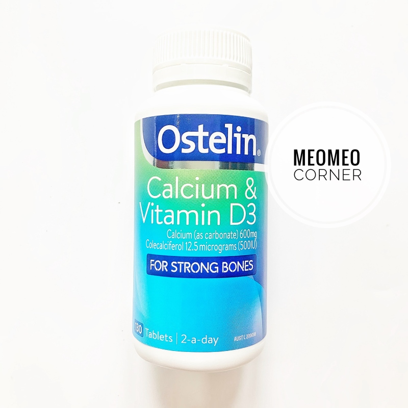 Ostelin Canxi và Vitamin D3 Úc cho bà bầu người lớn trẻ em từ 12 tuổi Ostelin Calcium & Vitamin D3(130 viên)
