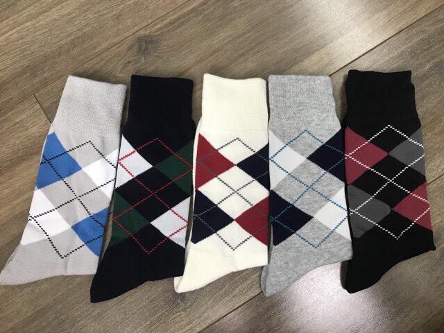 Set 5 đôi-Tất vớ trám cổ cao xuất Nhật