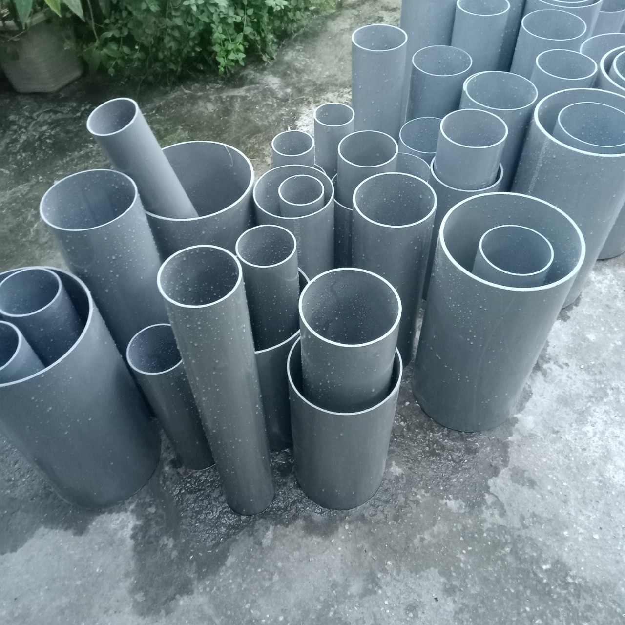 Ống nhựa PVC phi 75mm-110mm (cắt thành đoạn ngắn 50cm)