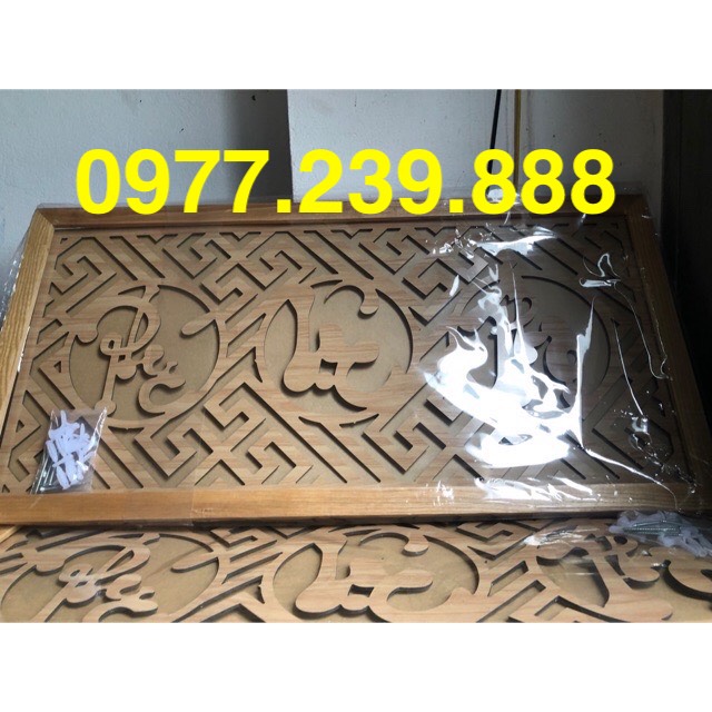 chắn khói bàn thờ gỗ sồi 81cm