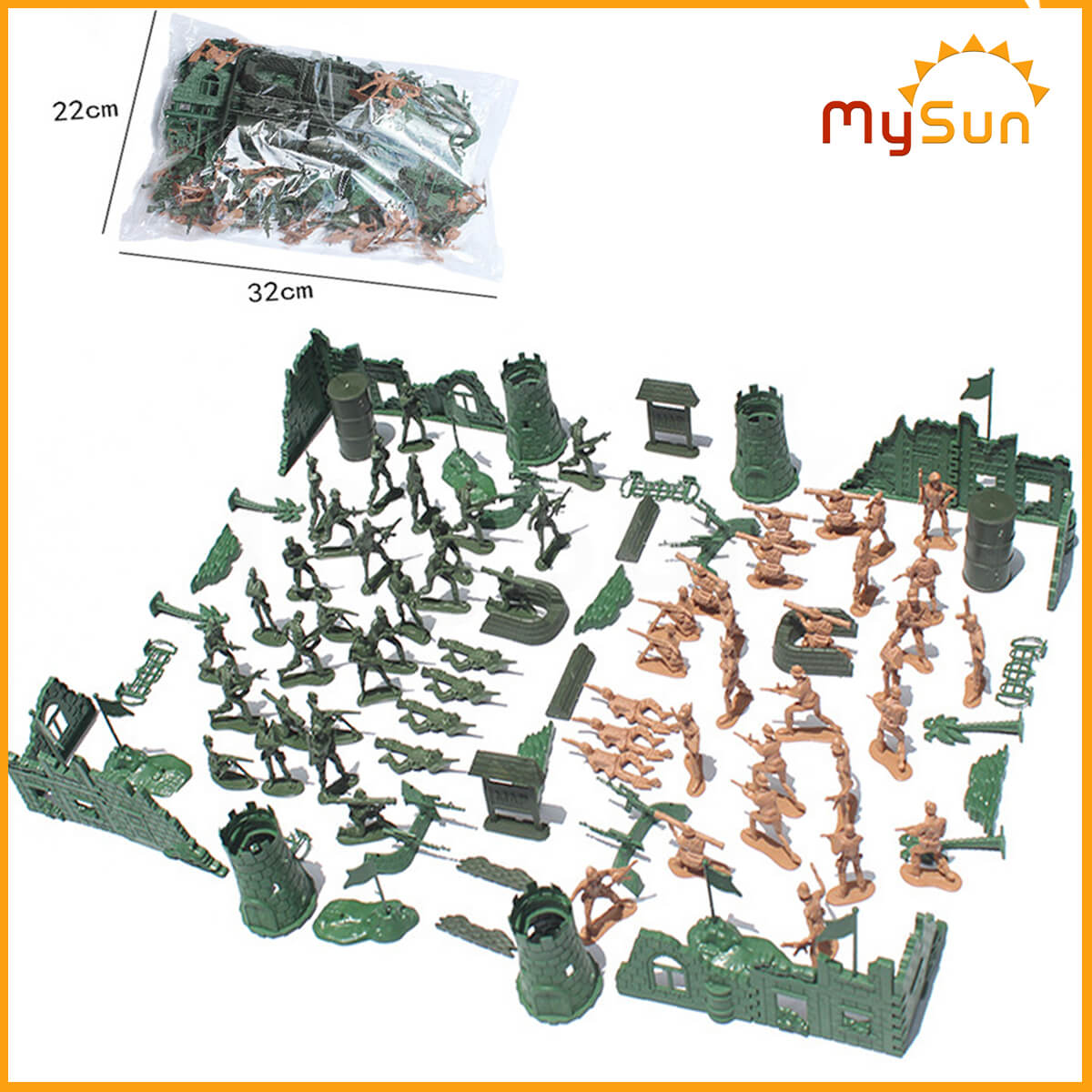 Đồ chơi mô hình lính nhựa máy bay quân sự Combat Set