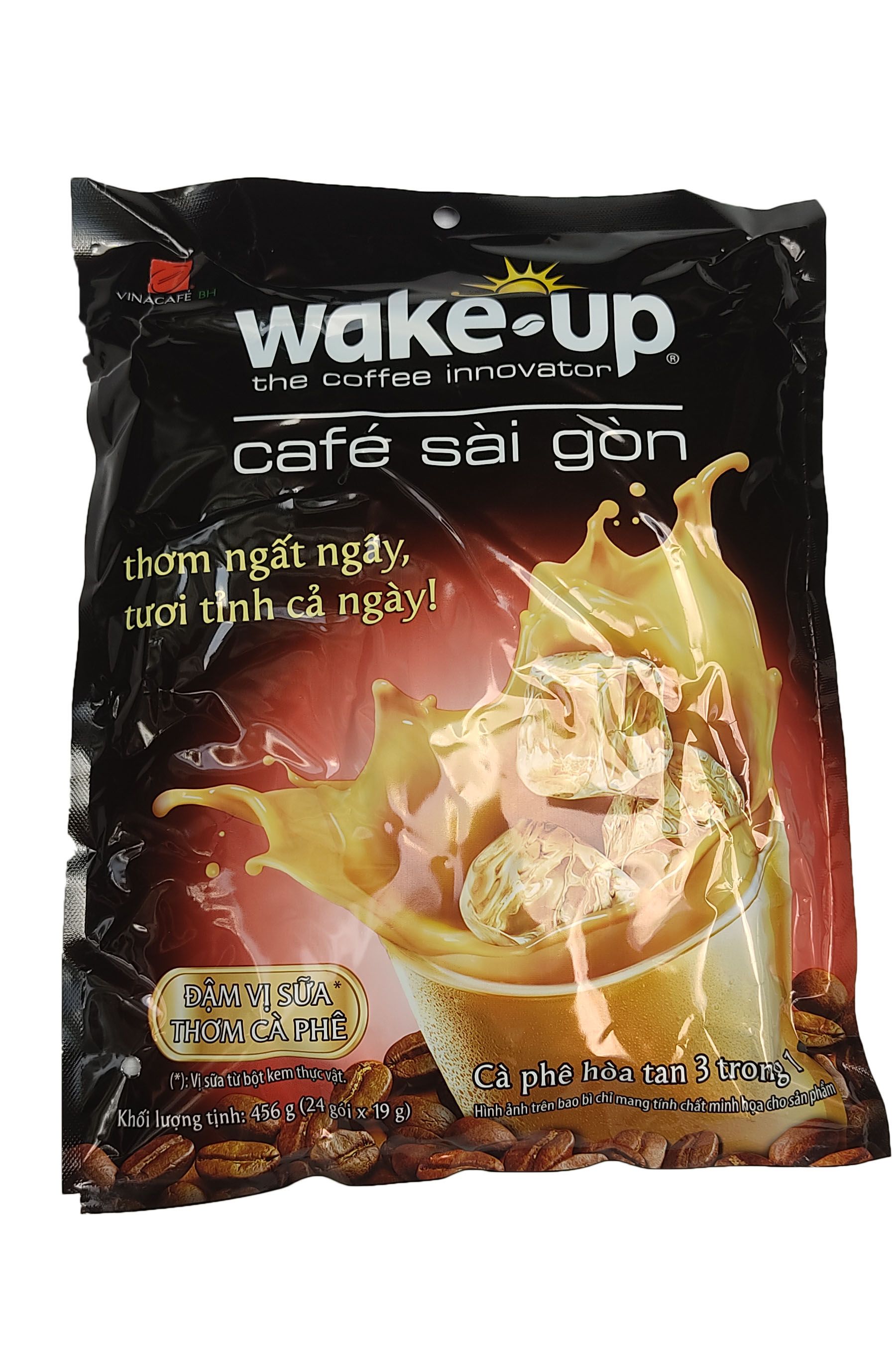CÀ PHÊ GÓI CÀ PHÊ HÒA TAN WAKE UP BỊCH 24 GÓI (CÀ PHÊ SỮA)