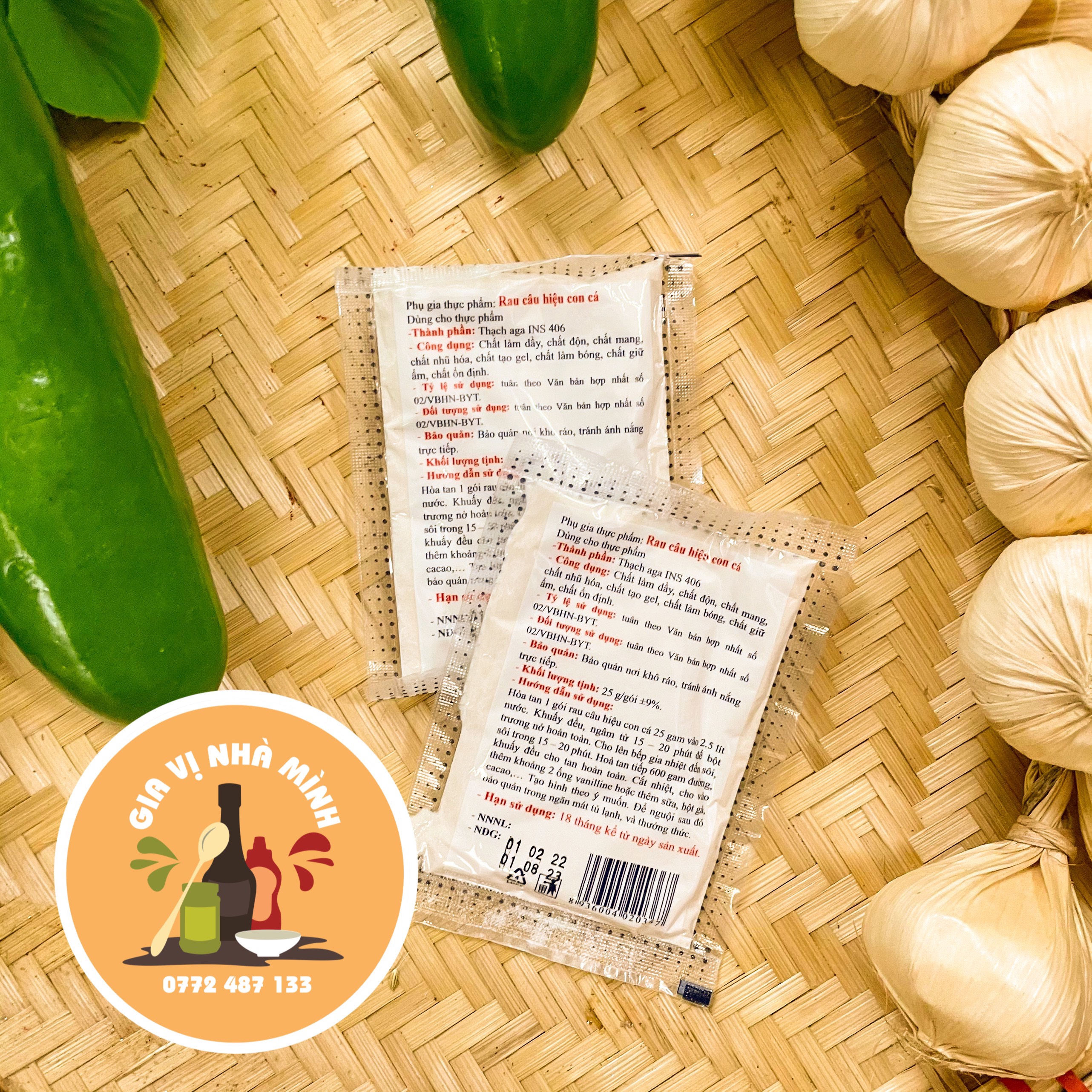 BỘT RAU CÂU GIÒN CON CÁ HIỆU HIỆP LONG 25GR