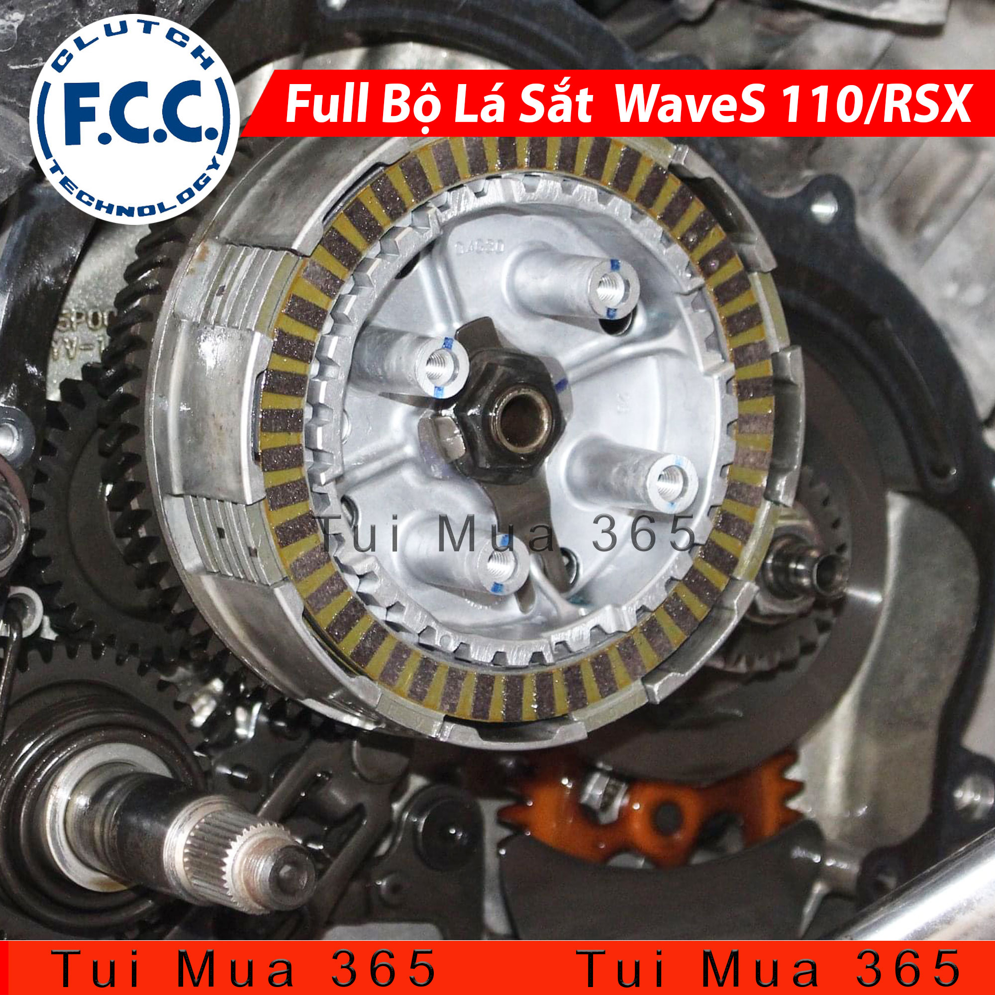 [HCM]Bộ 3 Lá Sắt FCC Honda WaveS 110 Wave RSX