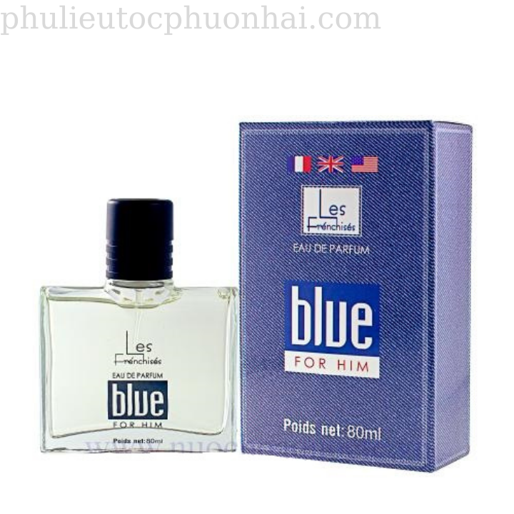 💼 Nước Hoa Nam Les Frénchisés Blue For Him 100ml – Mạnh Mẽ, Lịch Lãm, Cuốn Hút