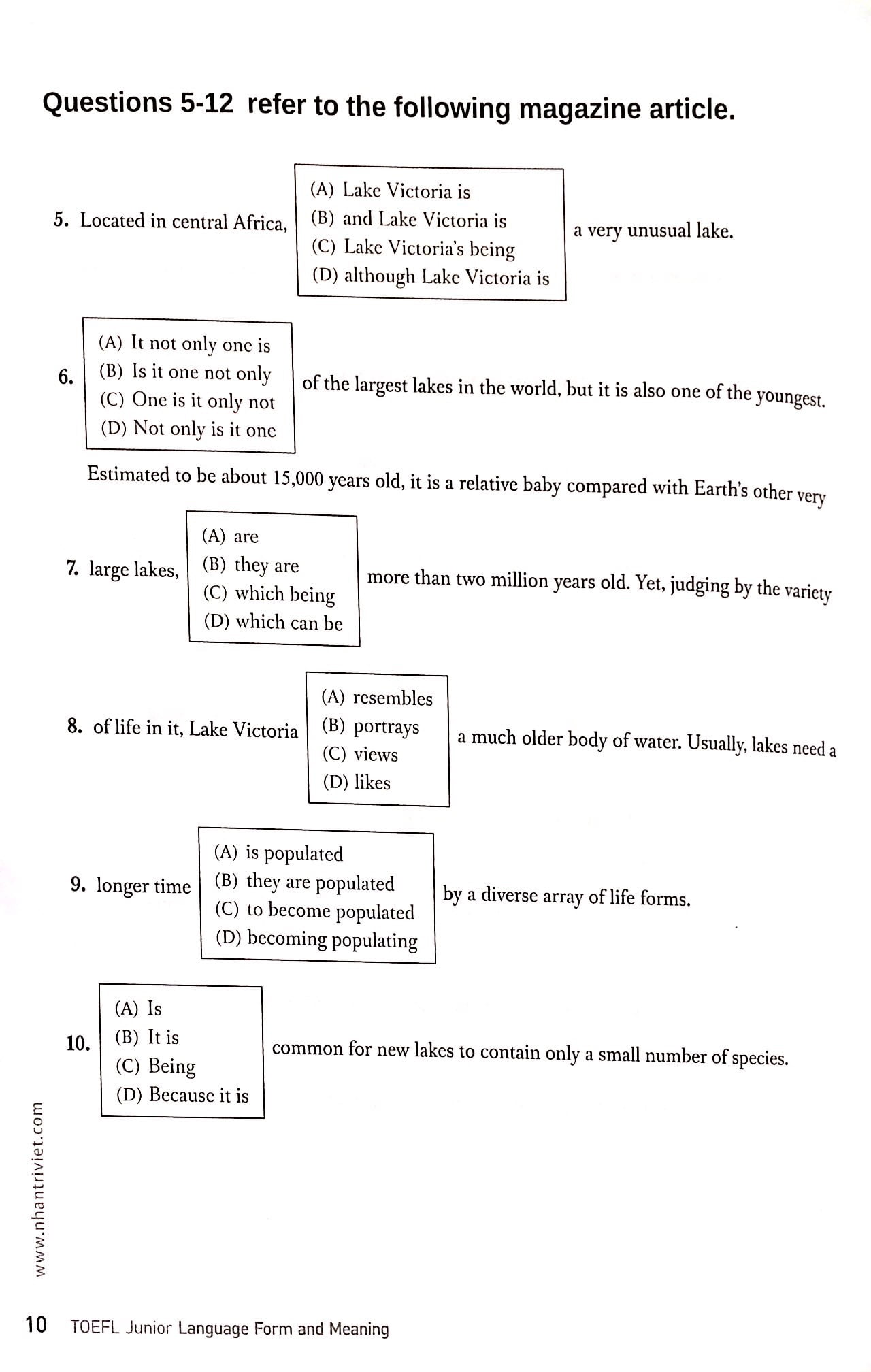 Fahasa - Toefl Junior Language Form And Meaning