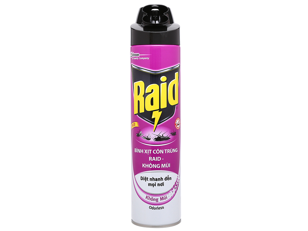 Chai xịt côn trùng raid 660ml