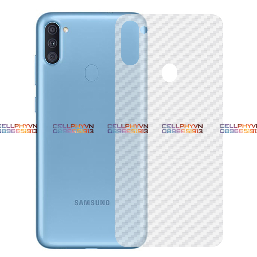 Miếng dán lưng cacbon Dành Cho Samsung Galaxy A11