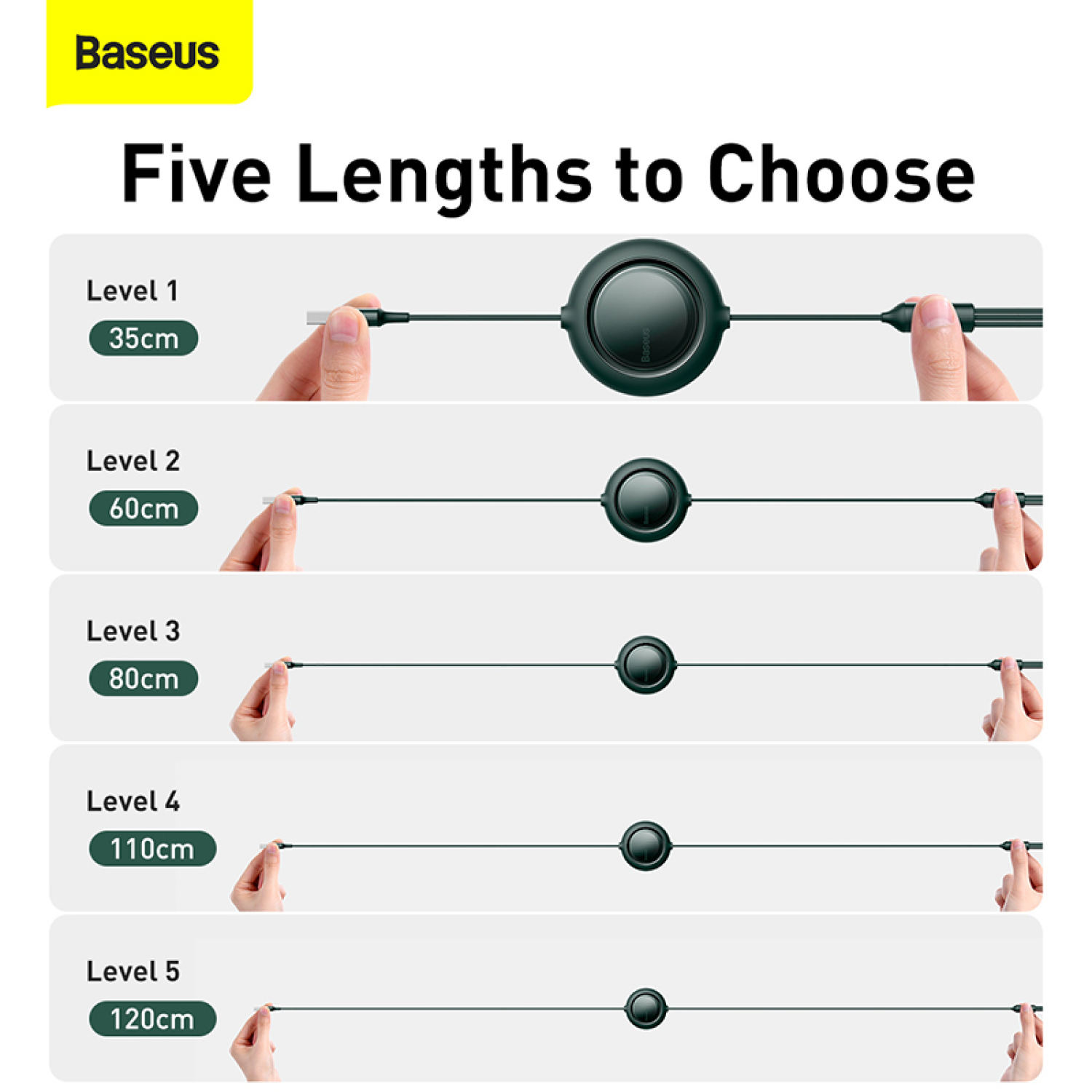 Baseus 3 in 1 USB C Cable For iPhone 12 Retractable 66W/100W Type C Micro USB Cable For Macbook Samsung 6A Fast Charge Data Wire Cord