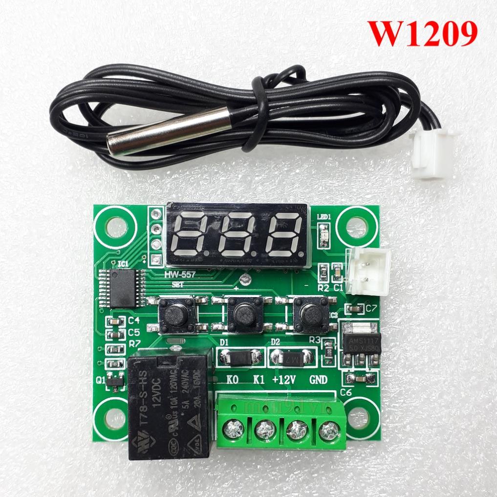 Mạch Cảm Biến Nhiệt Độ W1209 12v