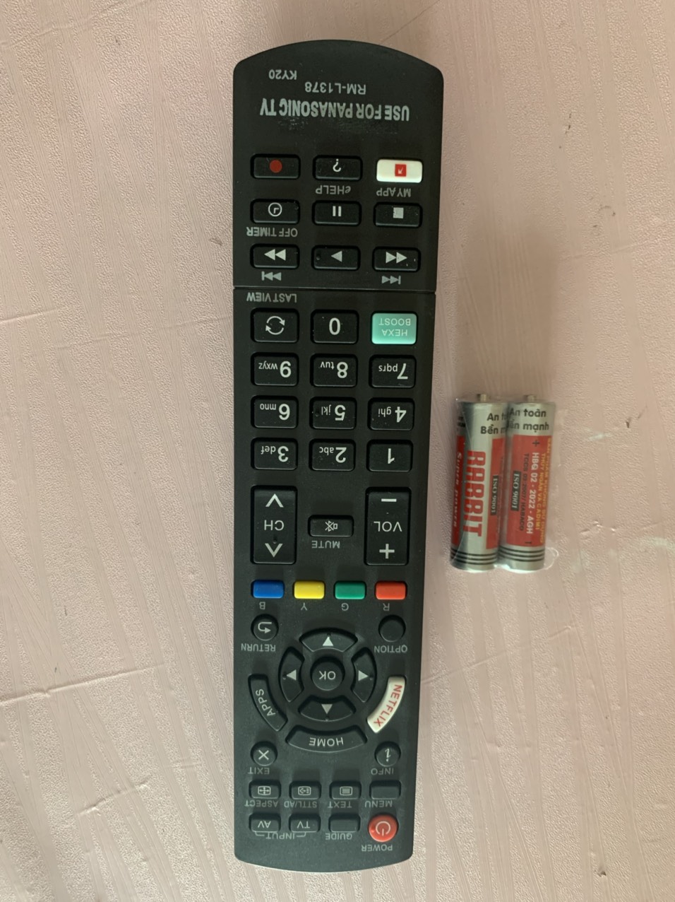 [HCM]REMOTE ĐIỀU KHIỂN TIVI PANASONIC SMART RM-L1378 (NETFLIX-HEXA BOOSTS-APPS)