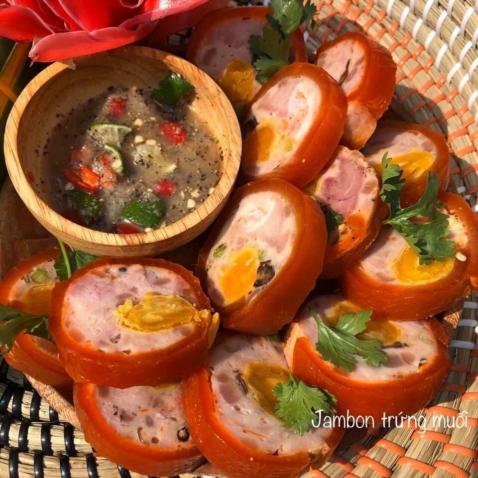 Jambon trứng muối. Chả da cam đòn 500g