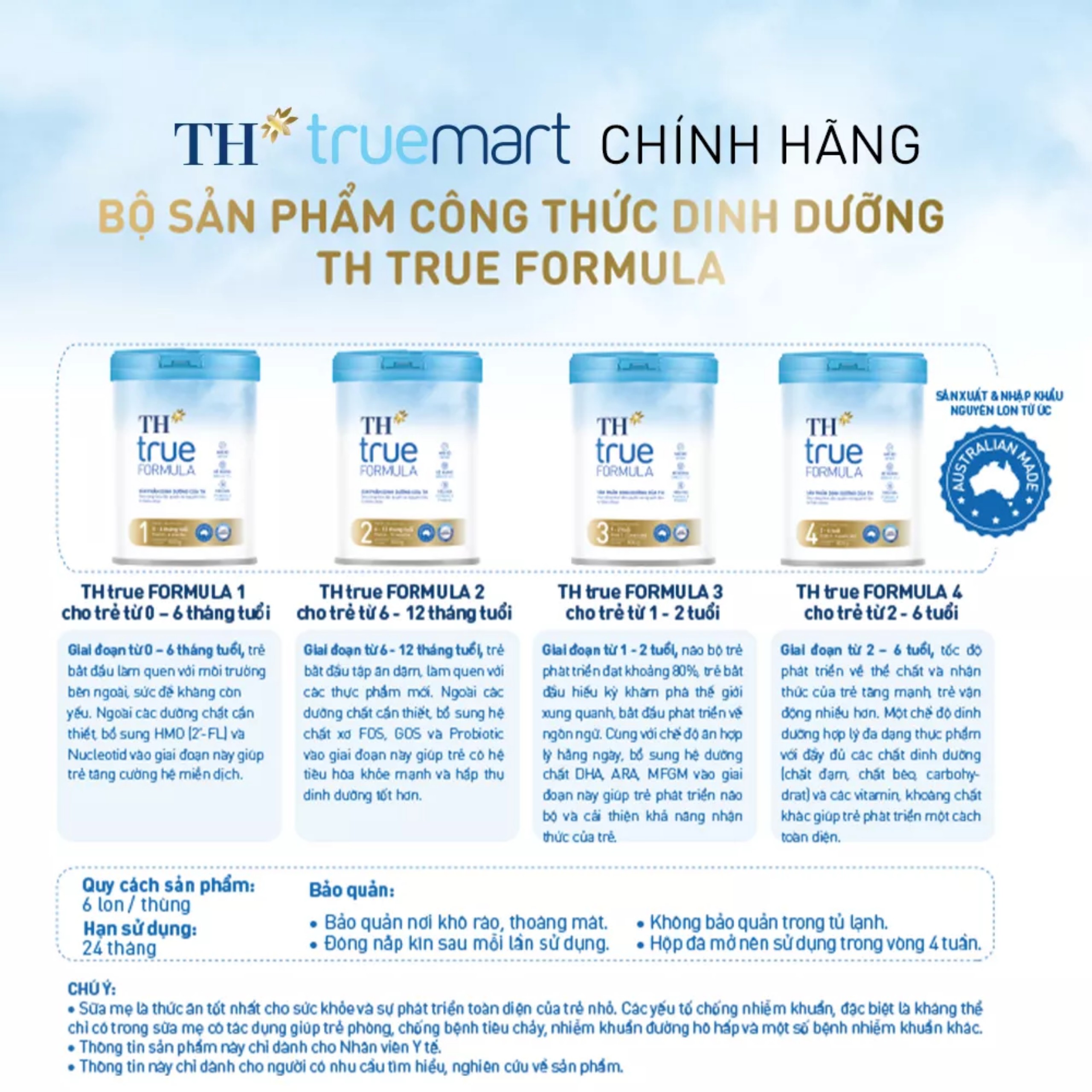 (HSD T1-2025) Sữa Bột Dinh Dưỡng Công Thức TH True Formula 3 800g (Từ 1 - 2 Tuổi).