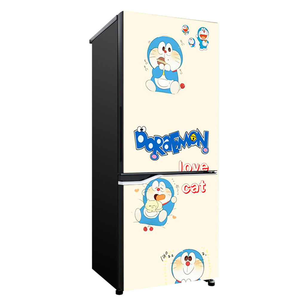 [HCM]Decal dán trang trí tủ lạnh Doraemon Mẫu 4
