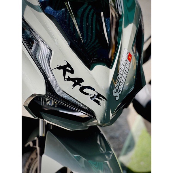 Cặp Tem Sticker RACE - Decal IN TRONG CAO CẤP