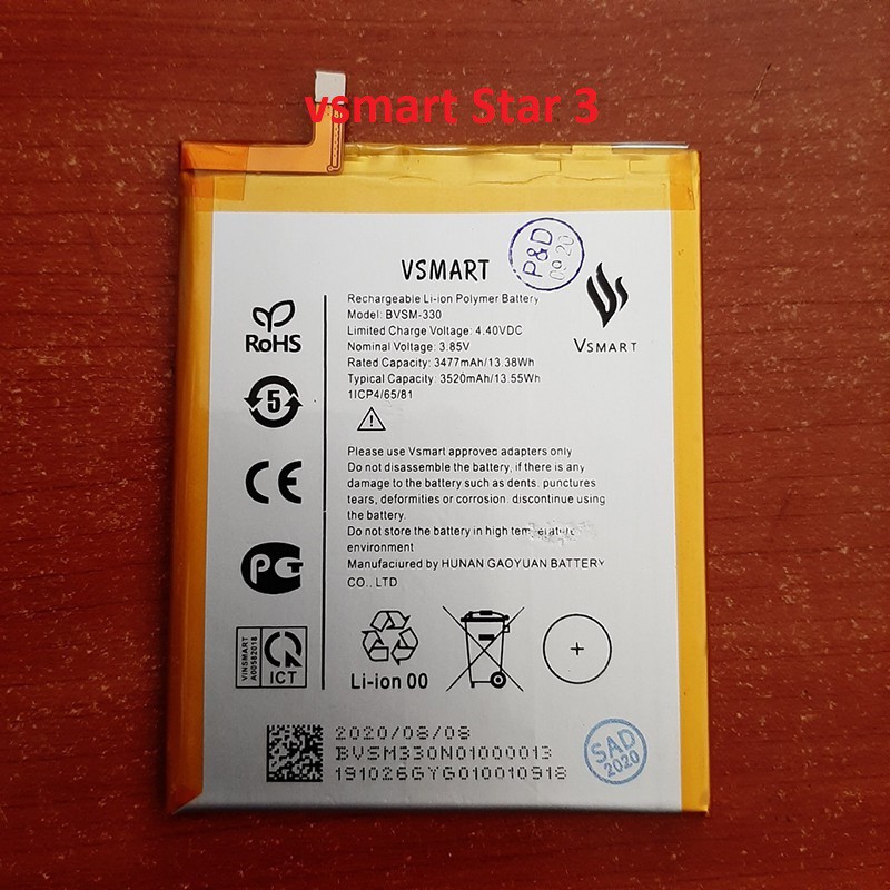 Pin vsmart Star 3 BVSM330 Thay Thế