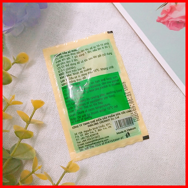 [HCM]Dầu Ủ Tóc Từ Dừa Cửu Long 1 Gói