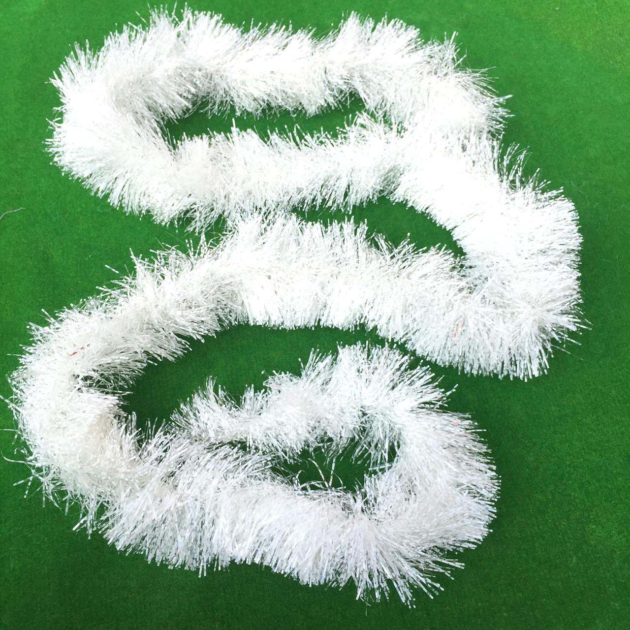 Dây đuôi chồn trắng 2m  trang trí Noel Năm Mới