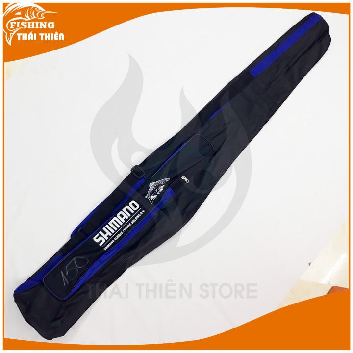 Túi Đựng Cần Câu Máy, Lure Sinano Vải Dù – 1 Ngăn Chính 2 Ngăn Phụ – Size 75/115/130/150cm – Màu Đen