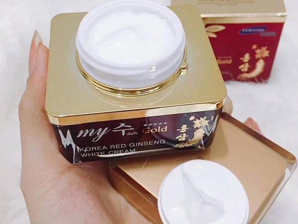 Kem Dưỡng Da Trắng Hồng Sâm My Gold Hàn Quốc (Đỏ)