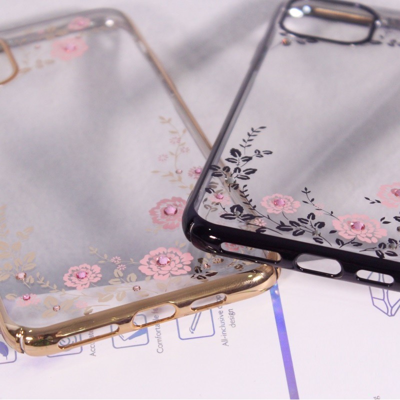 Ốp Lưng iPhone 11 Pro Max Hiệu Kavaro Đính Đá Hoa Văn Cao Cấp