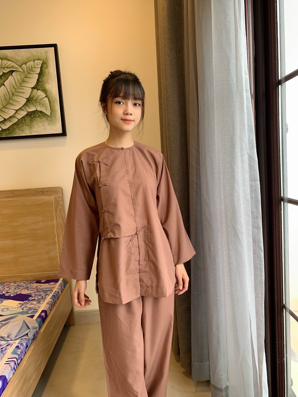 Đồ Lam Nữ Đi Chùa mẫu Vạt Hò