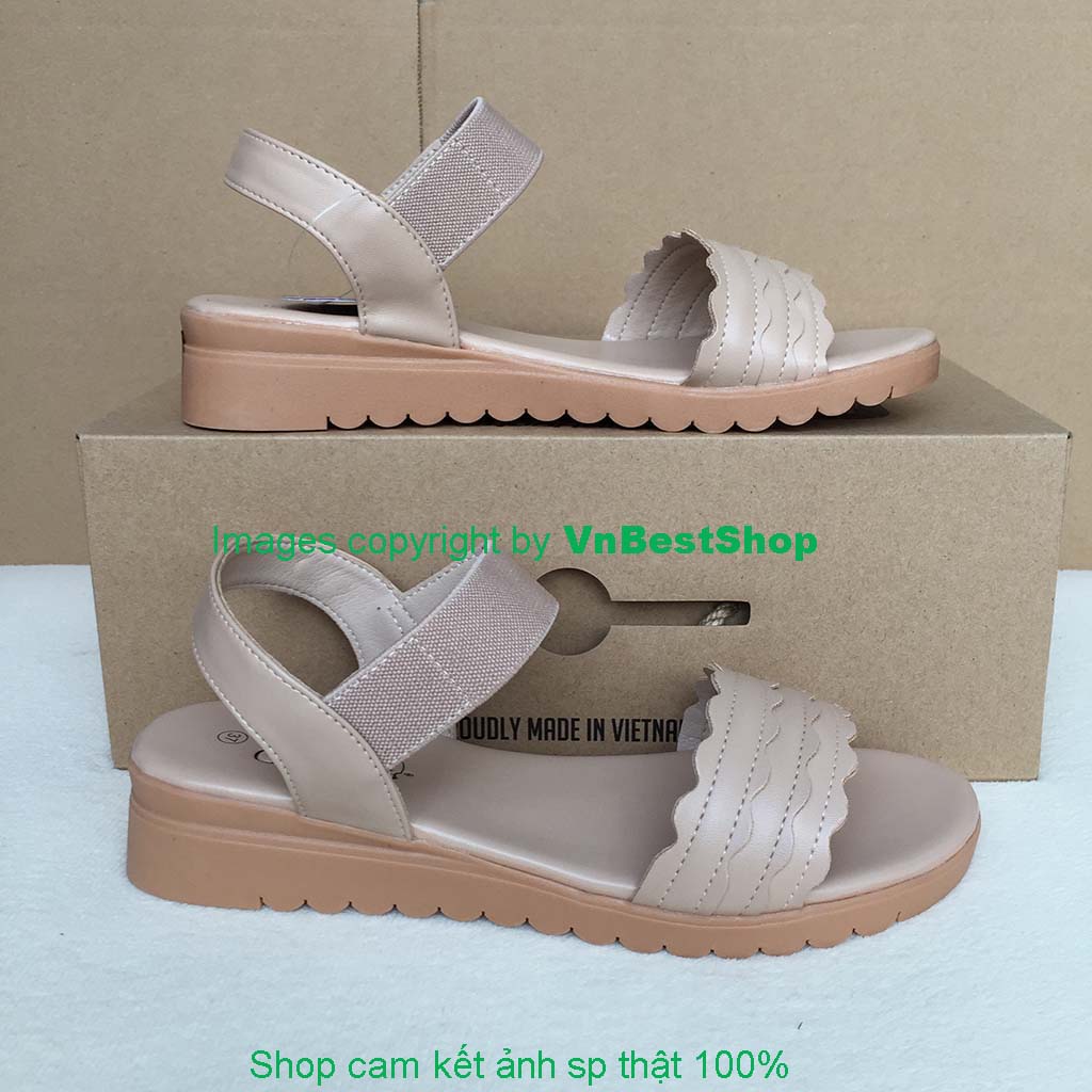 Dép sandal si - pu nữ biti's dtw011088kem
