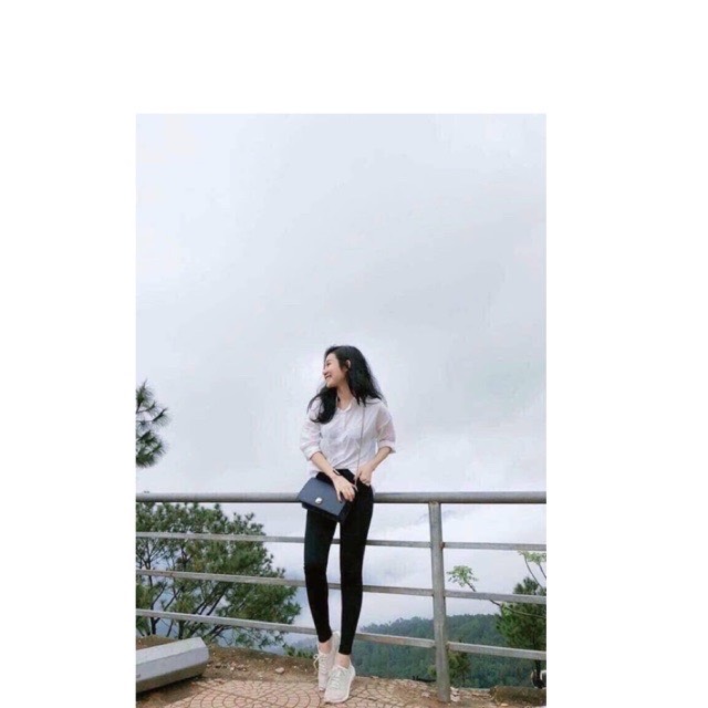 Quần legging nữ cạp cao xuất Hàn siêu co giãn