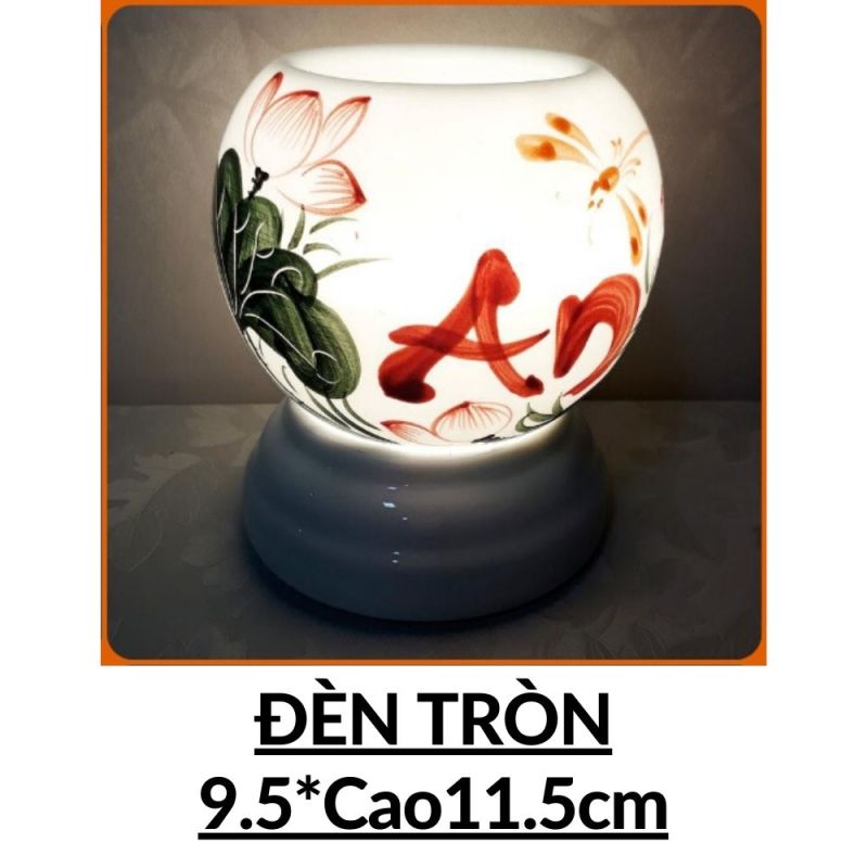 Đèn xông tinh dầu cắm điện dáng Tròn (Chủ đề Hoa) Tặng Tinh Dầu đèn ngủ đuổi diệt muỗi khử mùi thơm phòng tinh dau tinhdau duoi muoi duoimuoi den xong denxong