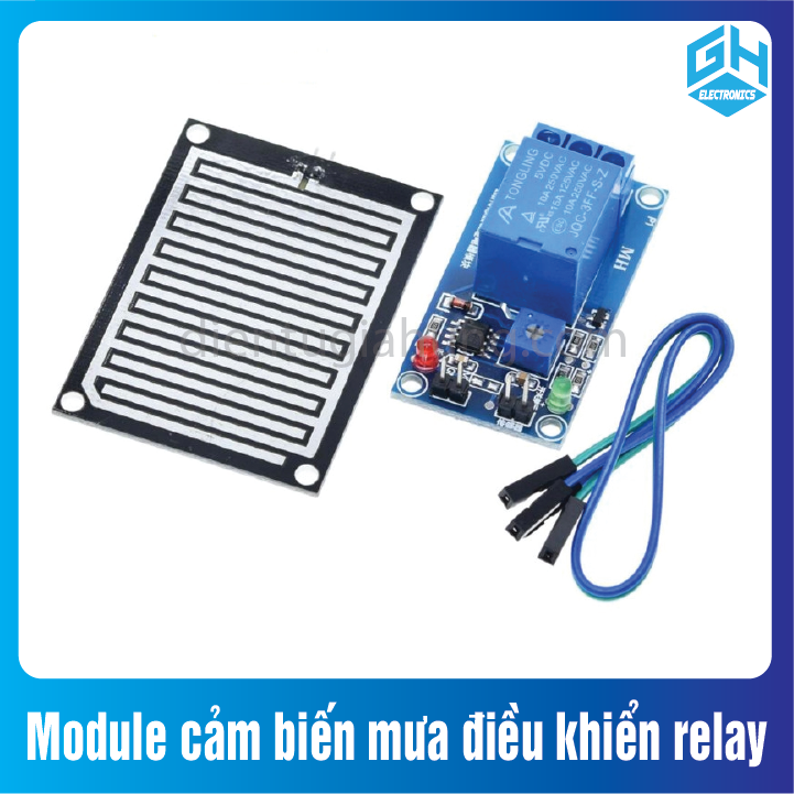Rain Sensor Module Controls Relay