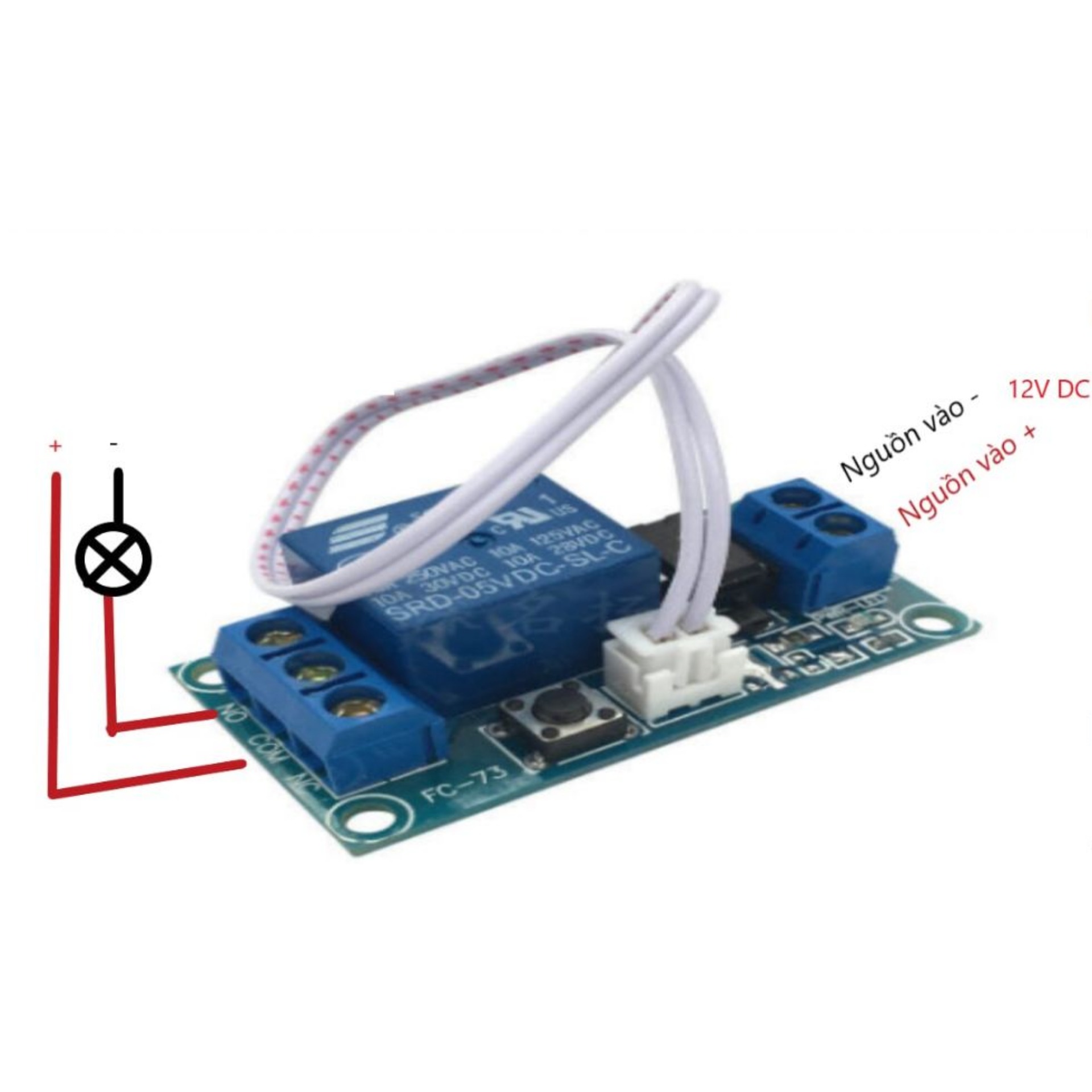[HCM]Module Bật Tắt Relay Bằng Nút Nhấn 24V
