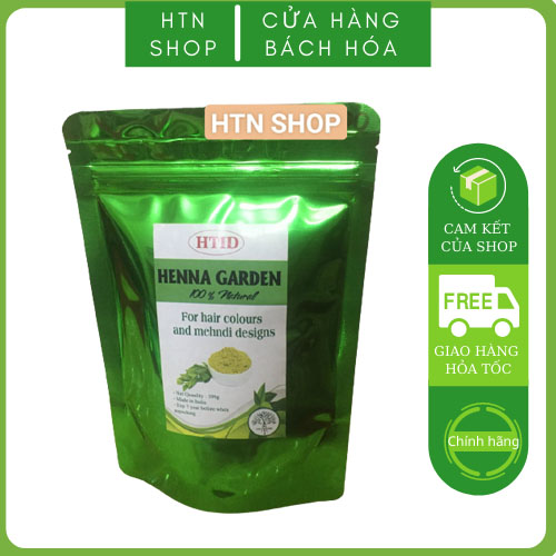 Combo 4 gói bột henna nhuộm tóc thảo dược nguyên chất Ấn Độ -nâu đỏ nguyên thủy lá henna