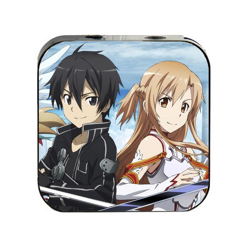 Máy nghe nhạc Sword Art Online SAO cầm tay mini tặng tai nghe cắm dây có mic và dây sạc anime chibi