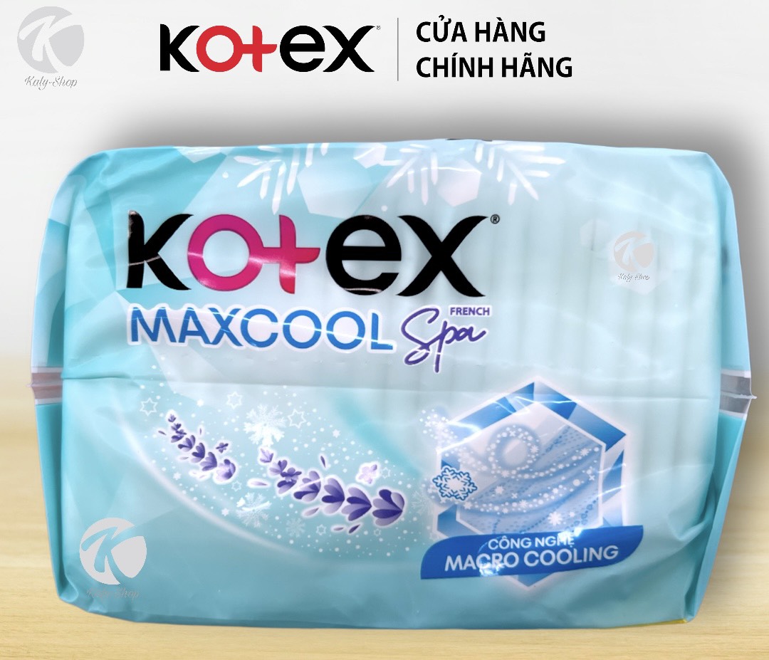 Combo 4 Gói Băng Vệ Sinh Kotex Max Cool Spa Siêu Mỏng Cánh 20 Miếng