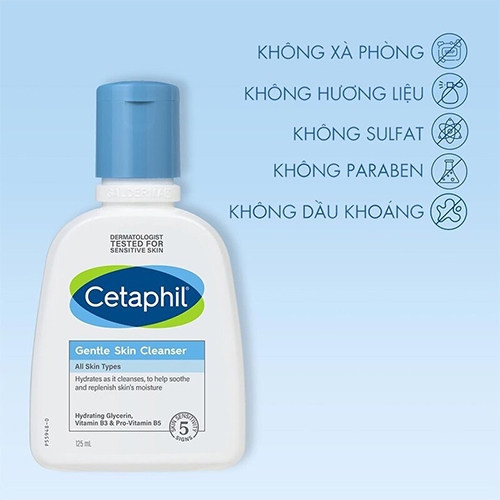 Sữa rửa mặt CETAPHIL phù hợp mọi loại da cân bằng pH dịu nhẹ cho da không gây kích ứng 500ml Zavenci
