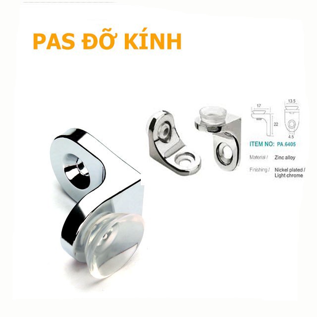 COMBO 50 cái pas đỡ đợt gỗ, kính ( Bịch 10 con)