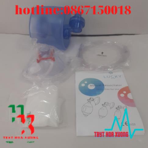 Bóng Bóp Ambu Cấp Cứu Oxy Tập Thở [Người Lớn, Trẻ Em]