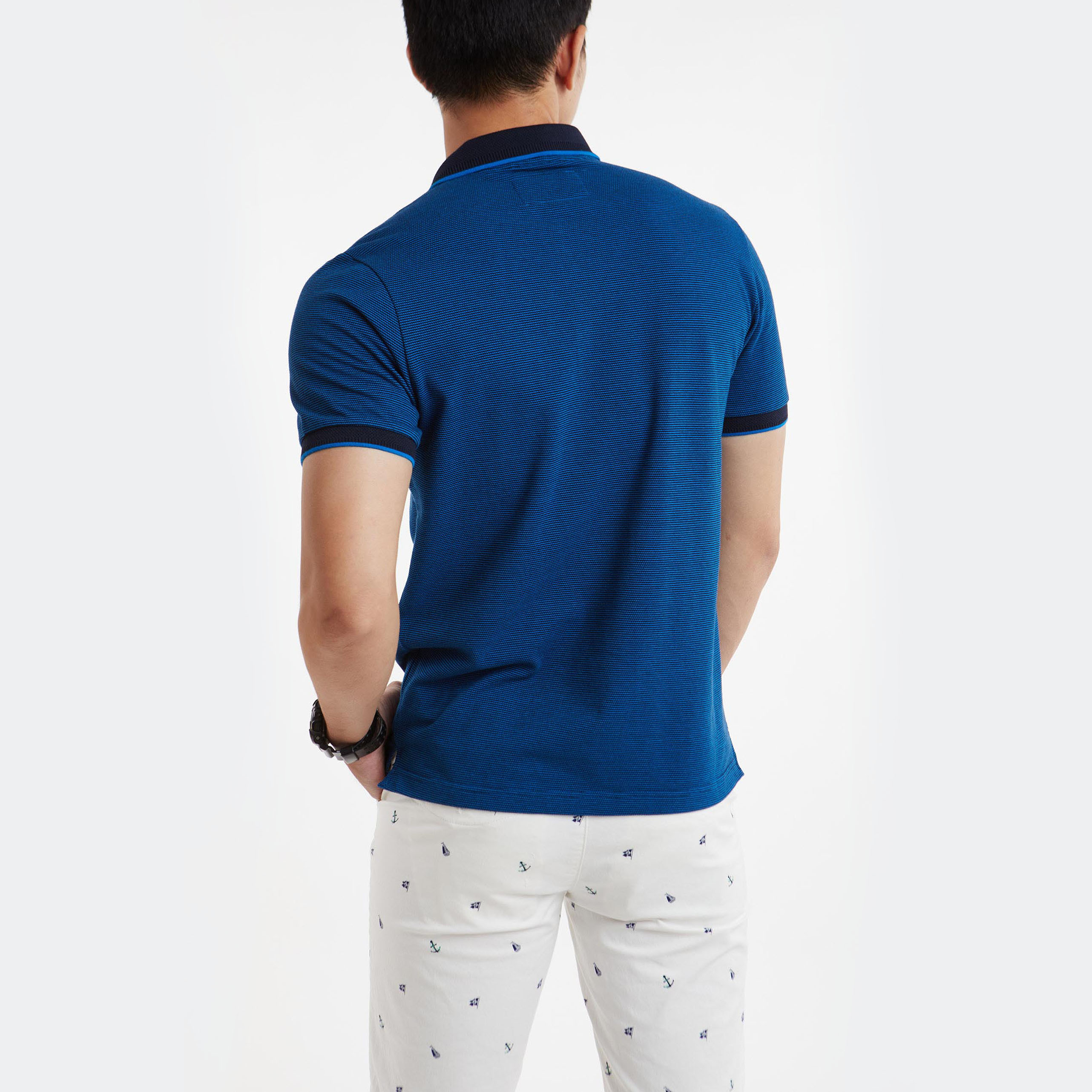 NINOMAXX Áo polo Basic Nam tay ngắn trơn phom slim có cổ 2009019