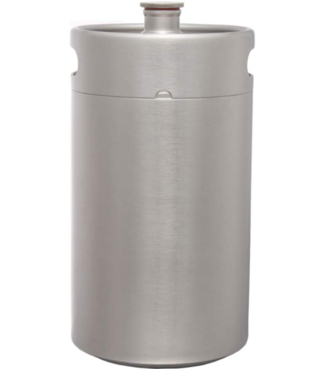 Bestmart - vỏ mini keg beer inox 304 8l kèm nắp