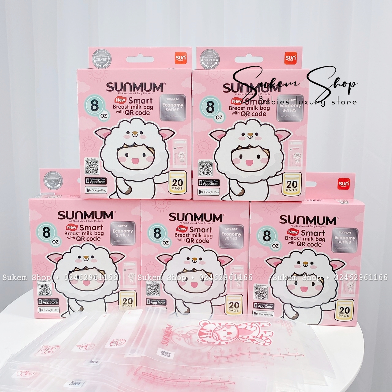 Túi trữ sữa sunmum 100ml/250ml