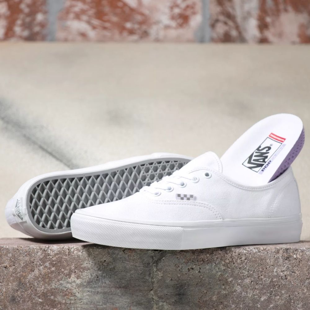 [GIÀY CHÍNH HÃNG] Vans Authentic Pro All White Skateboard
