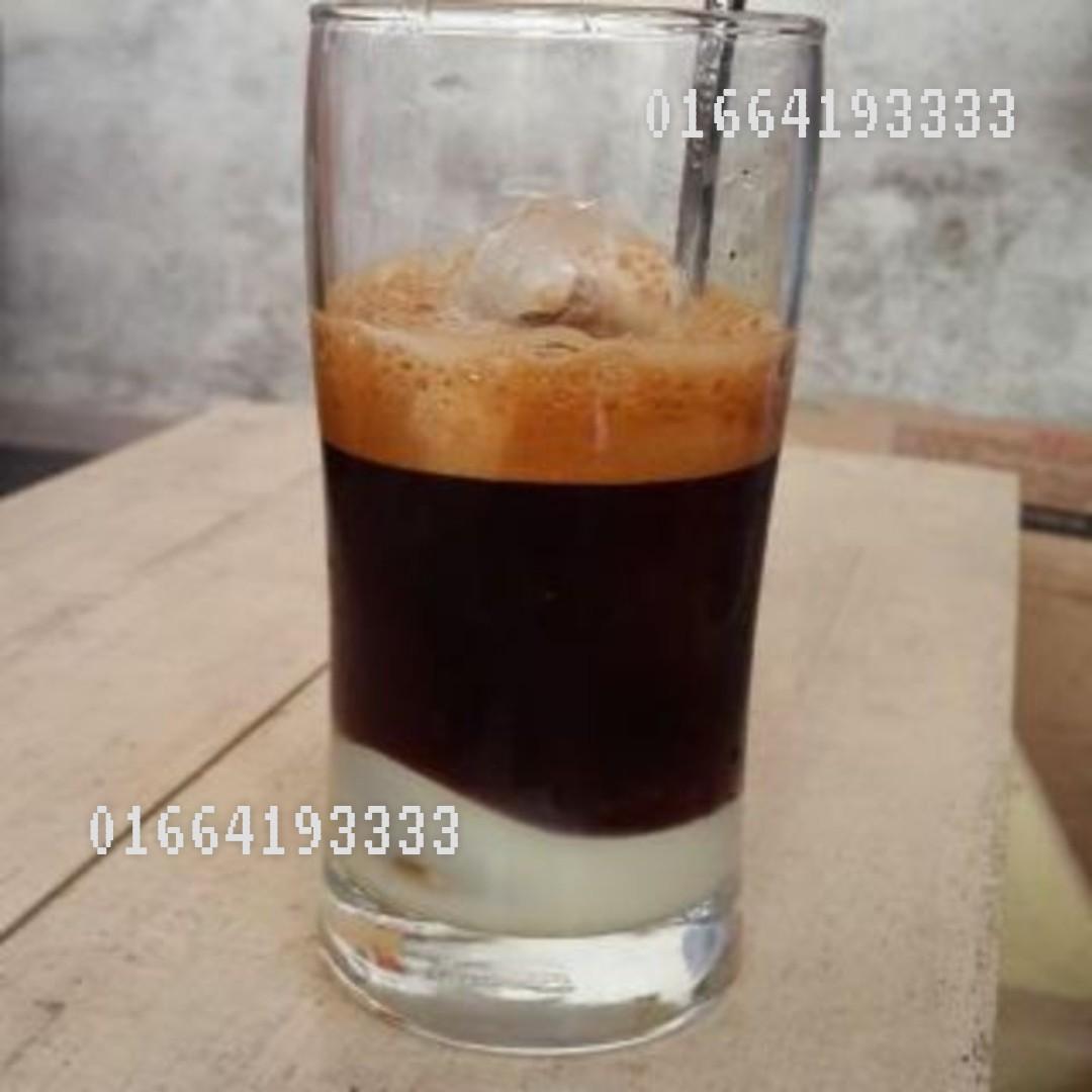 Cốc thủy tinh cafe đá Bạc xỉu cong 240ml bộ 6 cái Ly thủy tinh cao cấp Glazz Home