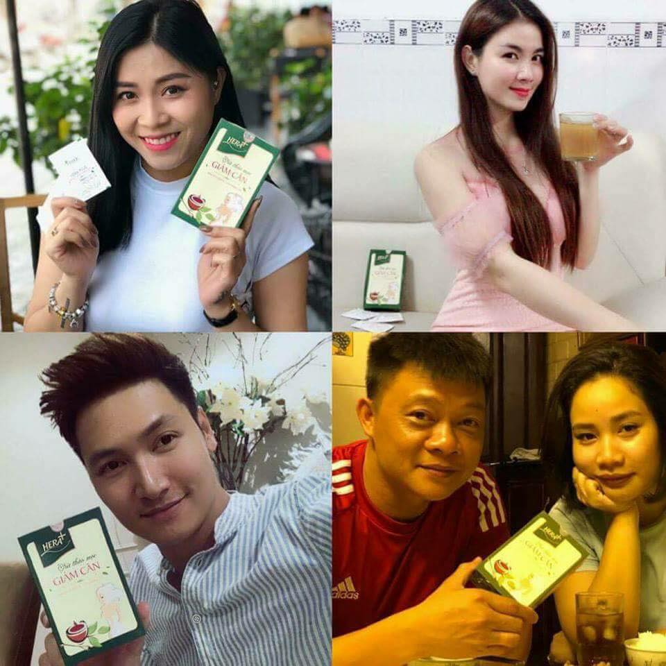 Combo Trà Gạo Lứt  Hạt Chia Giảm Cân - Trà giảm Cân Hera Plus [kèm video]