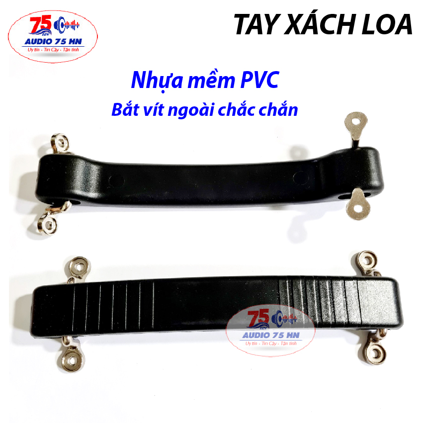 Tay xách loa bằng nhựa PVC chân ốc ngoài loại xin. Tay nắm loa, quai xách loa - đơn giá 1 cái