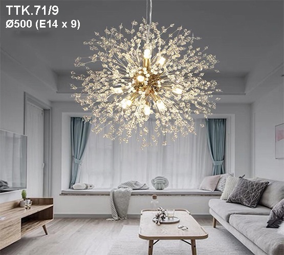 [Trả góp 0%] Đèn thả hiện đại hoa bồ công anh TTK.71/8