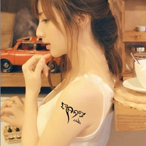 [HCM]HÌNH XĂM DÁN TRÁI TIM CÁNH KÍCH THƯỚC 6 x 10 CM