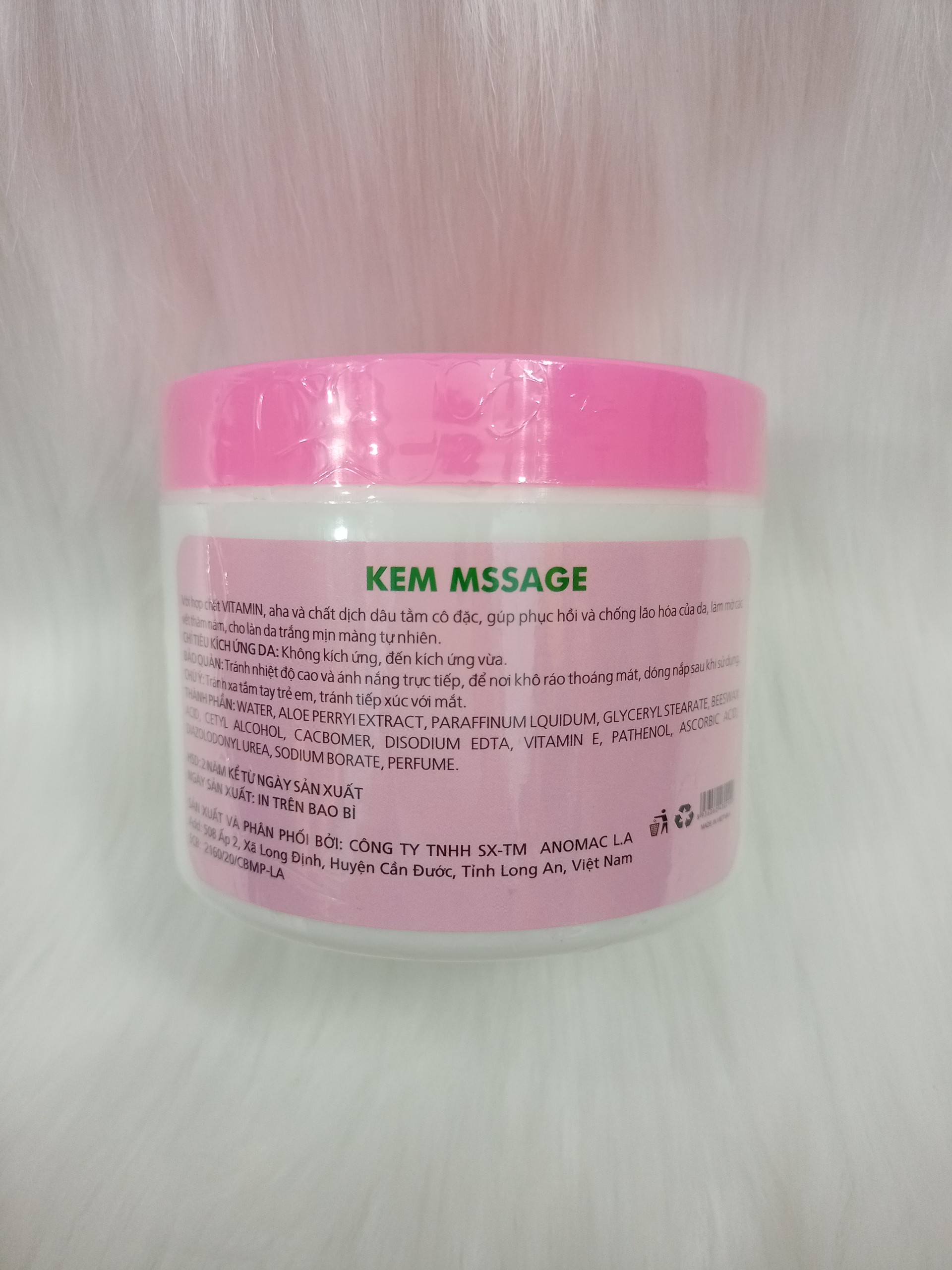 Kem massage mặt Anomac