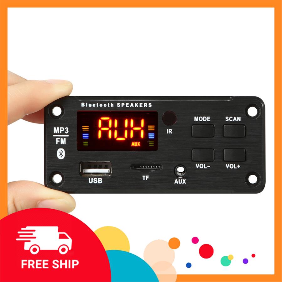 Mạch MP3 Bluetooth 5.0 FM USB TF AUX 5V - 12V DC
